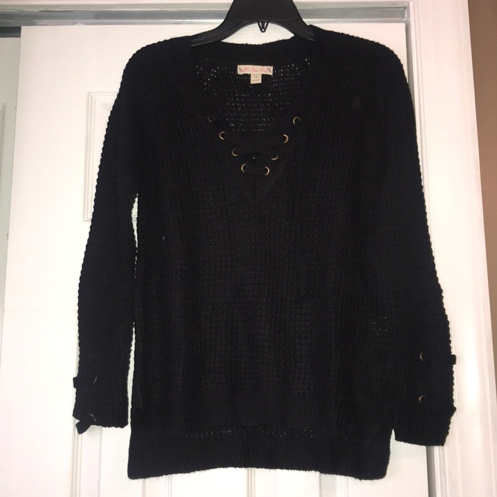 It’s Our Time black long sleeve sweater